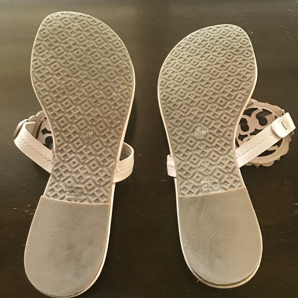 Tory Burch Miller sandals pink 2 tone Sz 7.5